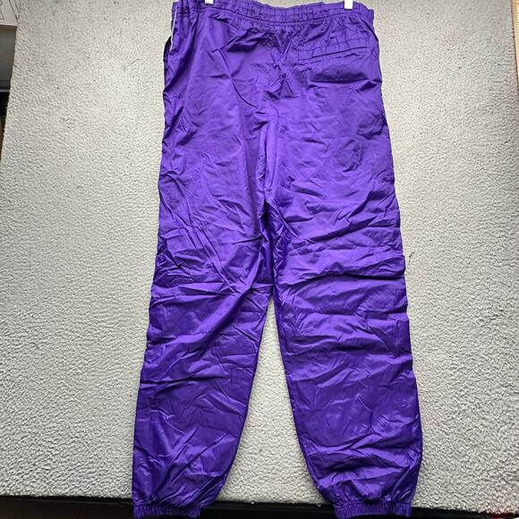 VIntage LSU Tigers BT Player Ripstop Purple Mesh Lined Nylon Pants Mens Medium - Picture 11 of 12